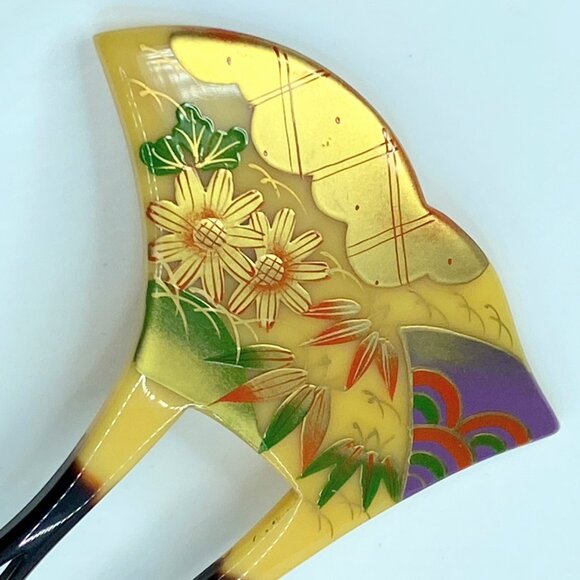 Japanese Tortoiseshell Style Gold Maki-e Bee Shaped Kanzashi Accessories GS620 main image 4